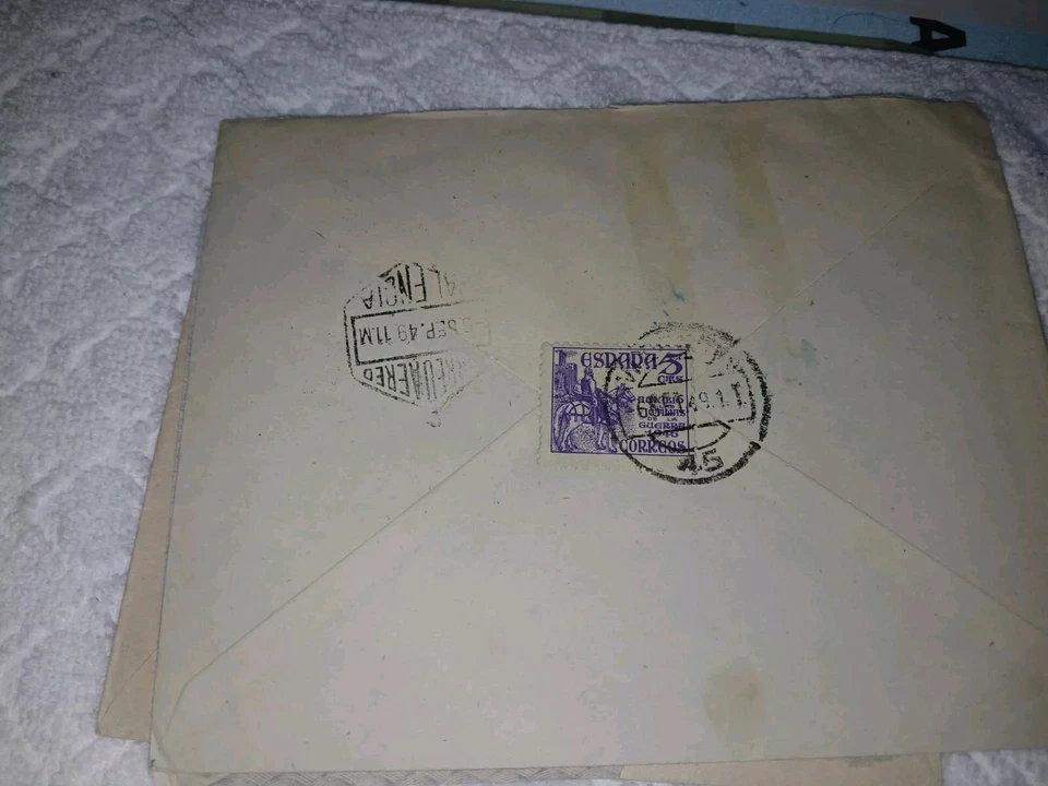 SPAIN-(-1949)-ADVERTISING=JUAN R.ERNST,VALENCIA-COVER TO -ZURICH,SWITZERLAND - Image 2 of 2