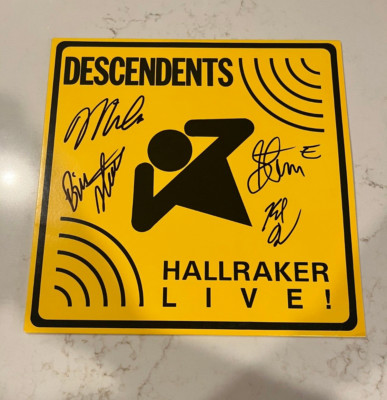 * DESCENDENTS * signed album * HALLRAKER LIVE * MILO, STEPHEN, KARL & BILL * 1