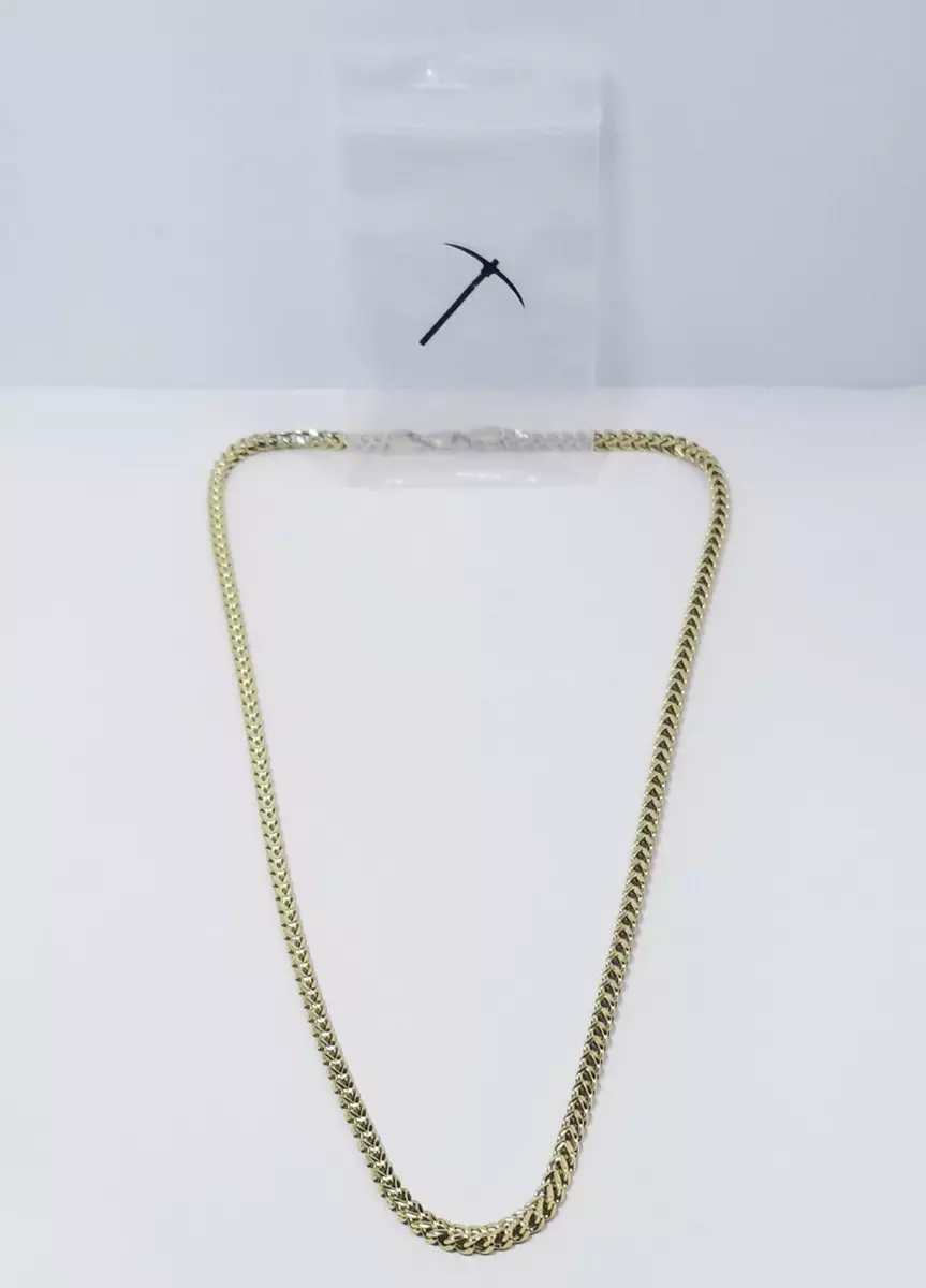 GLD Shop Franco Chain 18k Yellow Gold Plated Necklace