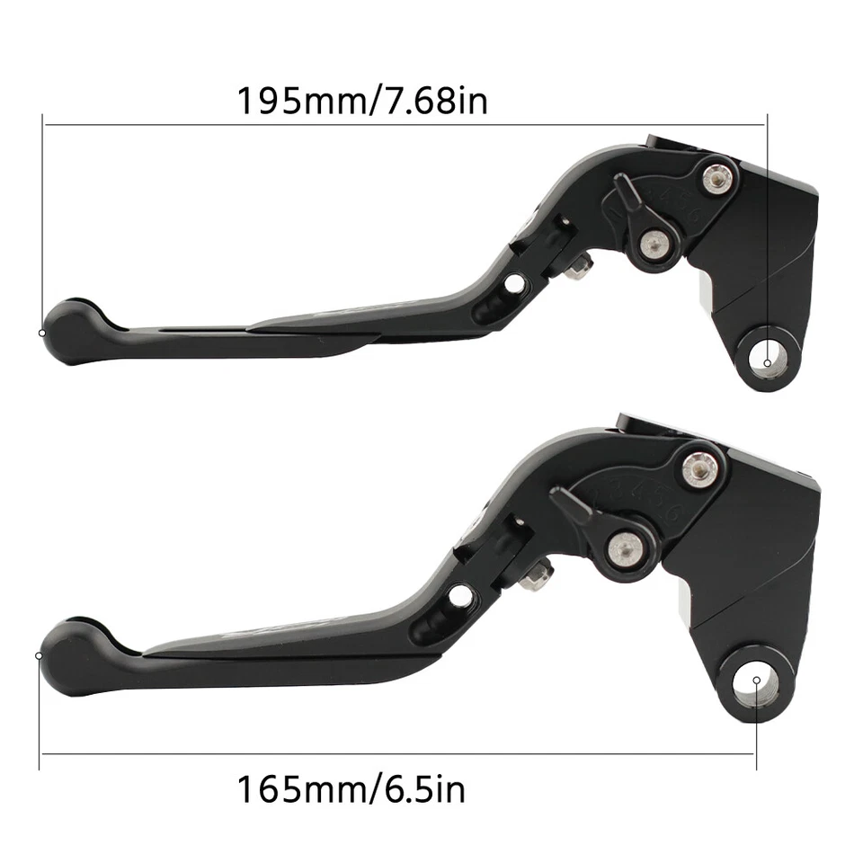 Palancas de embrague de freno extensibles plegables CNC para KAWASAKI NINJA ZX10R ZX-10RR Foto 2 de 4