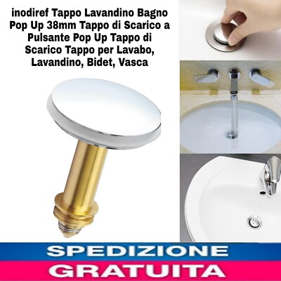 Leva Di Scarico Pop-Up Tappo Per Lavabo Da Bagno Tappo Per - Foto 2