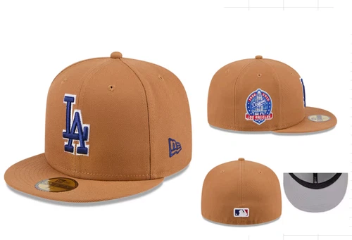 Los Angeles Dodgers Hat Fitted Cap Unisex Adult Baseball Hat Flat Brim Hat Cap - Picture 14 of 16