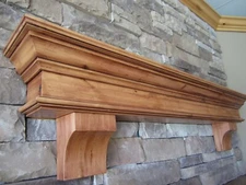 Fireplace Mantel Floating Shelf Crown Molding And Corbels 35 Stain Choices
