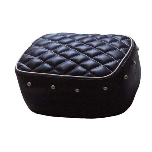 Bike Wear Split Seat Cover with Foam & Button for Royal Enfield Classic 350 500 - Picture 3 of 3