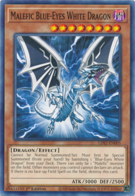 Yugioh Malefic Blue-Eyes White Dragon - 1st Edition - NM+ Card | eBay