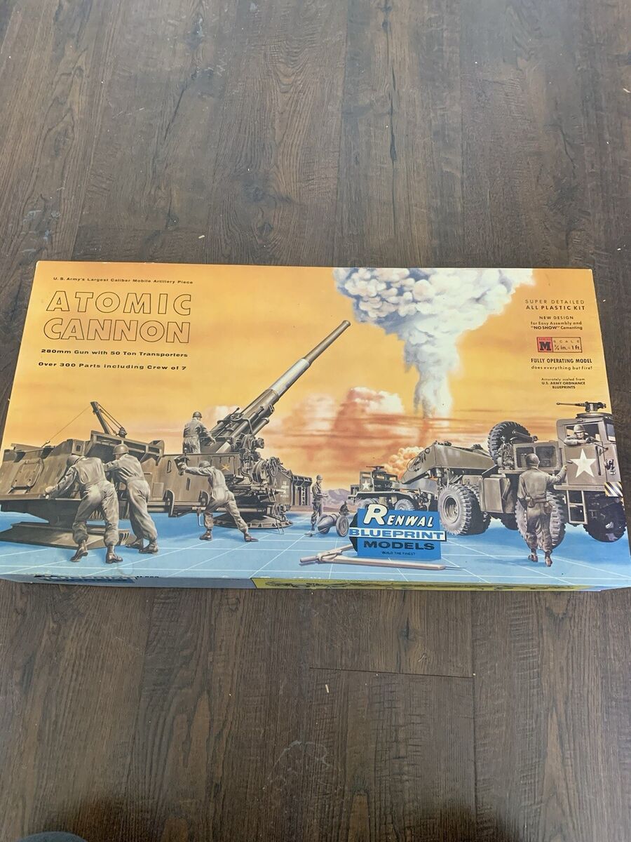 RENWAL's- ATOMIC CANNON- 1st ISSUE from 1955-SEALED PARTS RENWAL's- ATOMIC CANNON- 1st ISSUE from 1955-SEALED PARTS
