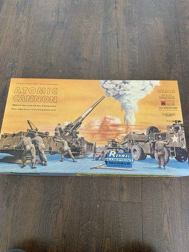 RENWAL's- ATOMIC CANNON- 1st ISSUE from 1955-SEALED PARTS- #M553- 1/32nd-Read