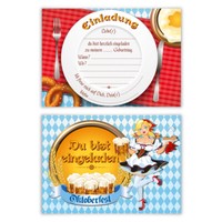 Einladungskarten Kindergeburtstag Jungen MäDchen 8 StüCk Karten - Oktoberfest
