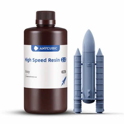 ANYCUBIC 5/10/20kg Grey High Speed Resin 2.0 For M5s/M5s Pro LCD 3D Printer Lot