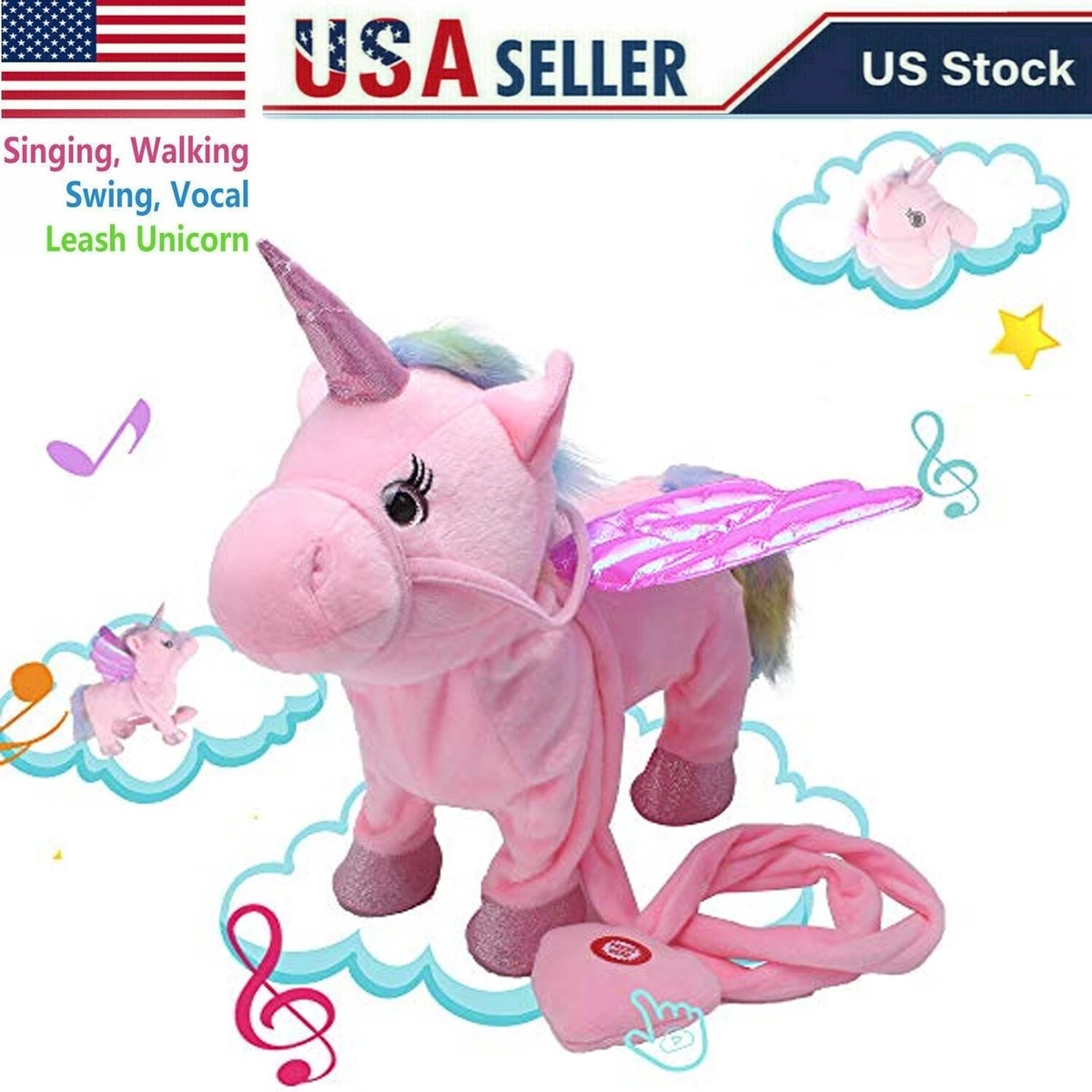 Walking sales unicorn toys