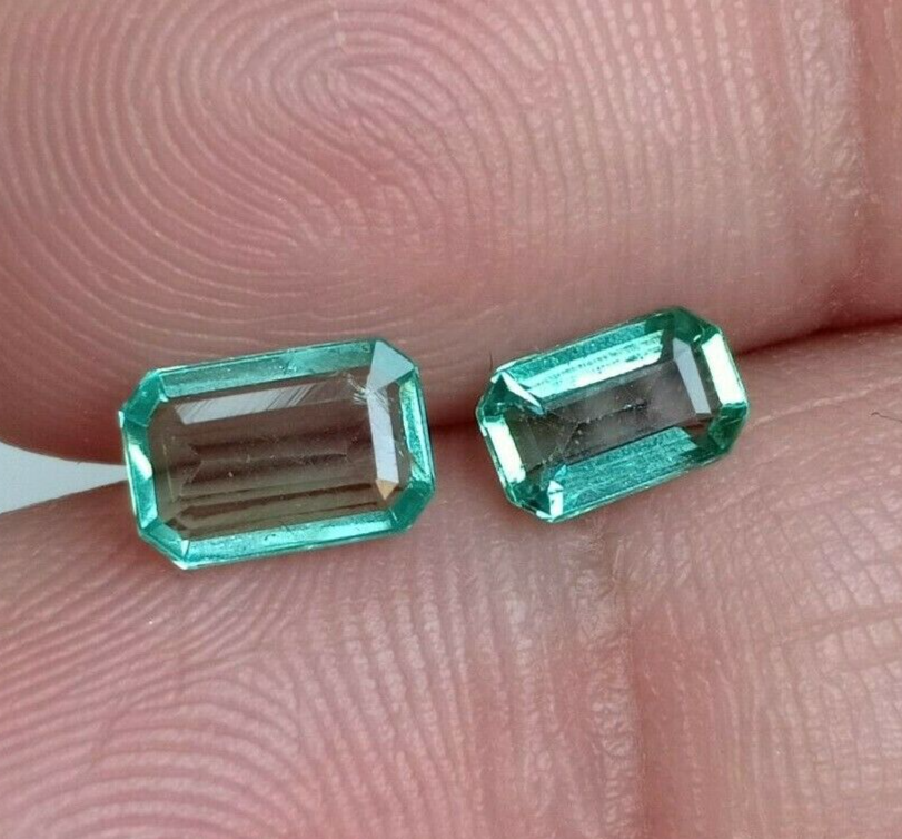 Loupe Clean Emerald Pieces Lot For Jewelry Eye Clean Emerald AGR Certified