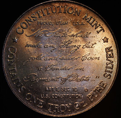 1974 U.S.S. Constitution Mint Sailboat 1oz 999 FINE Silver round