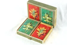 Congress 606 Pinochle Game Playing Cards Vintage Congress Oak Leaves Fall Season