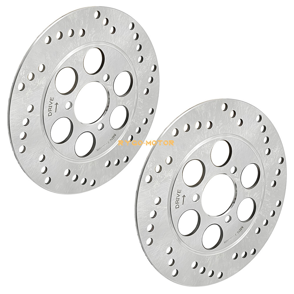 MATI Rear Brake Rotor For Honda TRX250R FourTrax 1986–1989 – Drilled & Slotted, SUS420 Stainless - View #2