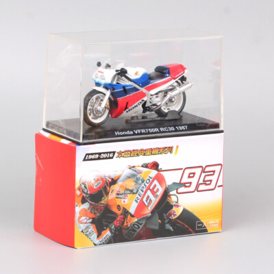 1/24 Tiny Scale Honda VFR750R RC30 1987 Diecast Motorcycle