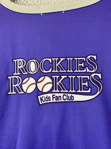 NWOT Colorado Rockies Boys Youth Pullover Jersey M MLB (16/18) Shirt /87-33 - Picture 8 of 8