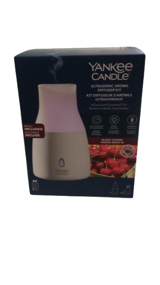 Yankee candle ultrasonic aroma diffuser  starter kit black cherry