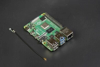 Raspberry Pi 4 Model B with External WiFi Antenna Connector (U.FL)