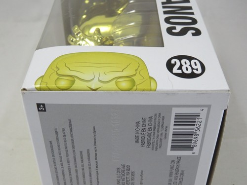 Marvel Funko Pop - Thanos (Yellow Chrome) - Avengers: Infinity War - No. 289 - Picture 9 of 12