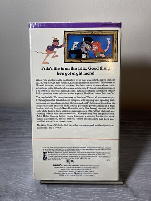 THE NINE LIVES OF FRITZ THE CAT-(VHS-1974)WARNER BROTHERS VIDEO