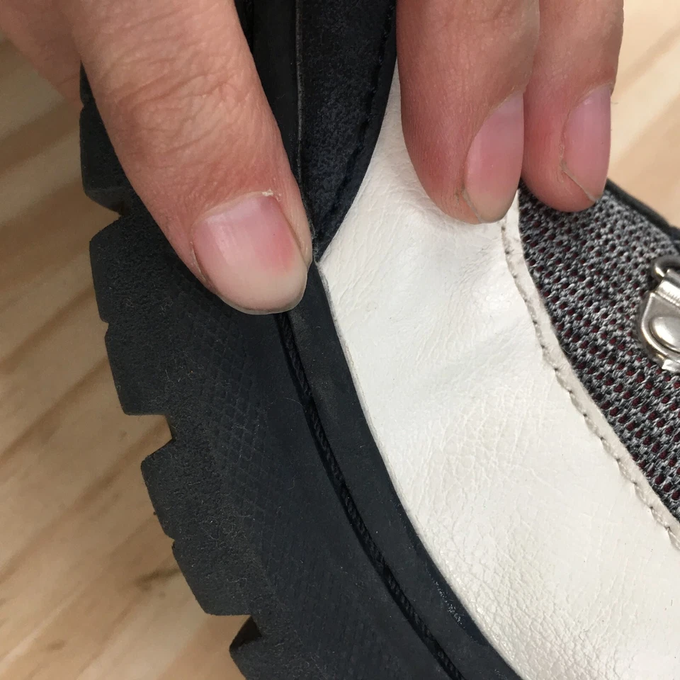 Nautica Shoes Womens 6.5 Normalin High Top Sneakers Blue Faux Leather Lace Up - Image 4 of 4