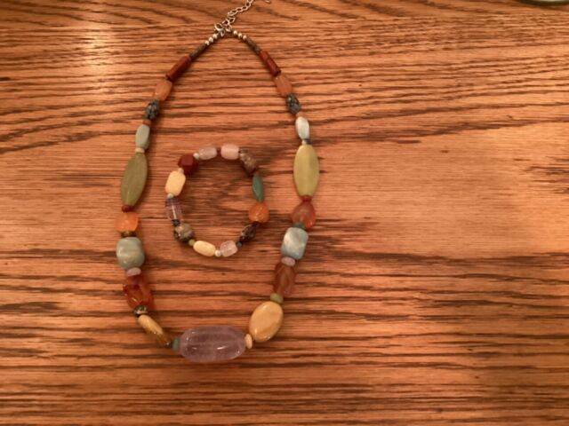 Jay King DTR Sterling Silver 925 Chunky Multi Stone Southwestern Necklaces plus+