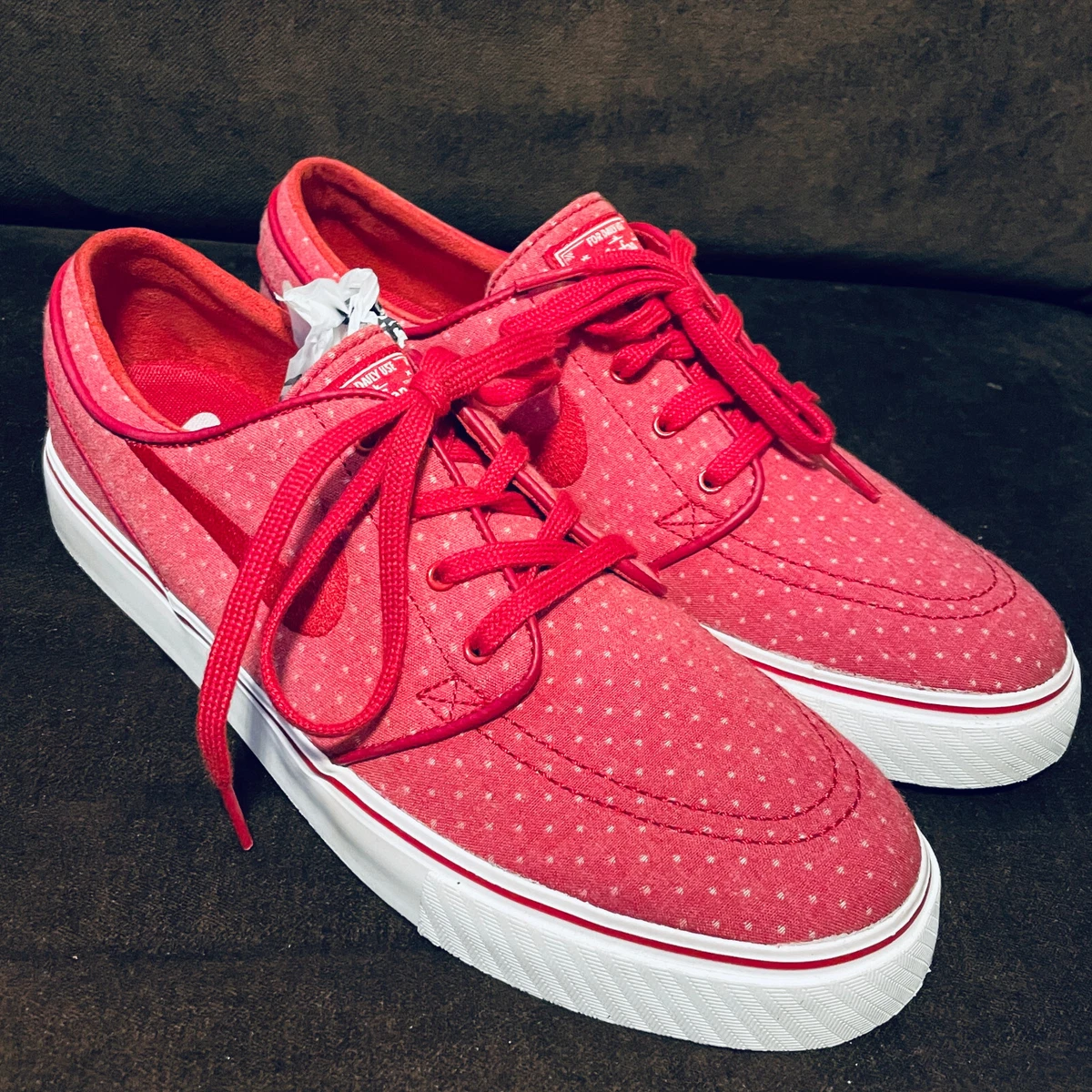 Nike Zoom SB Stefan Janoski Canvas Red Polka Size 8.5 US 42 705190-661 | eBay