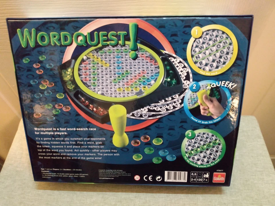 Goliath Wordquest Multiplayer Word Search Board Game Word Quest Complete EUC - Image 3 of 4