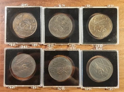 Bronze Präsidenten Medaillen Set 6 Münzen 1 5/16" siehe Beschreibung - Bild 2 von 14