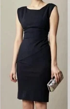 NWT Diane Von Furstenberg Jori Sheath Dress Blue navy 14