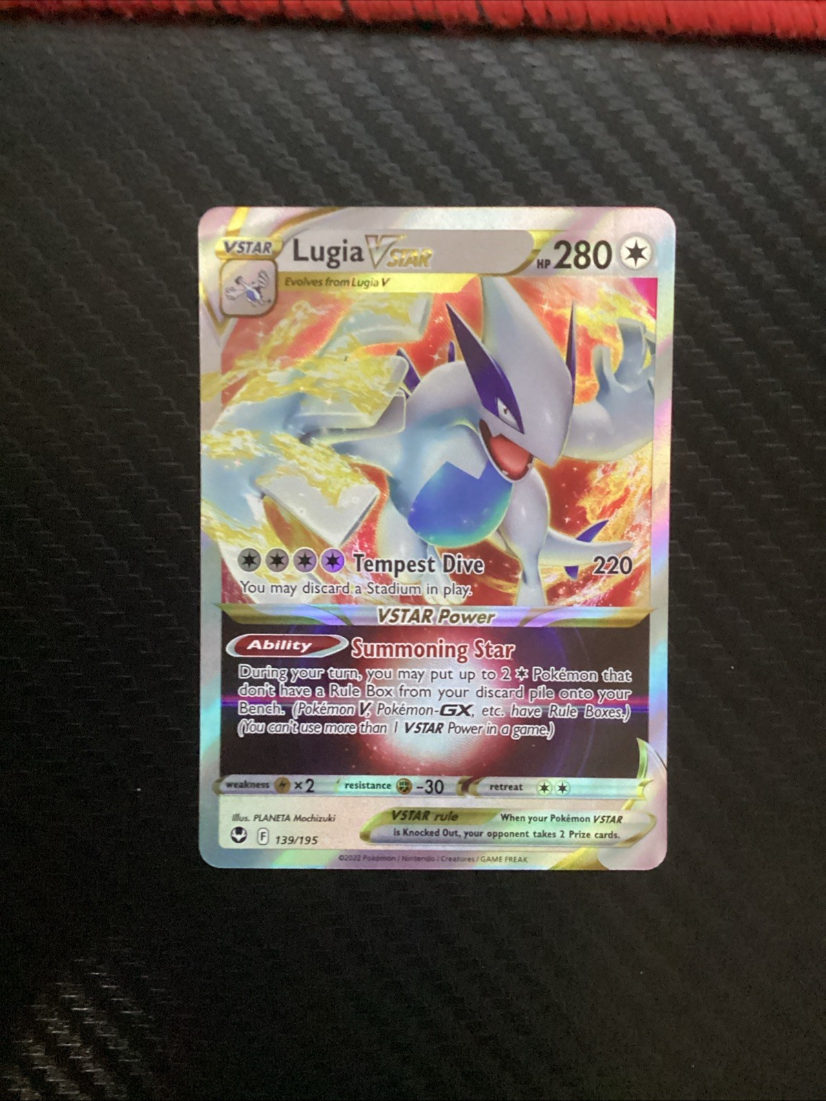 Lugia VSTAR Ultra Rare SWSH12: Silver Tempest 139/195 NM