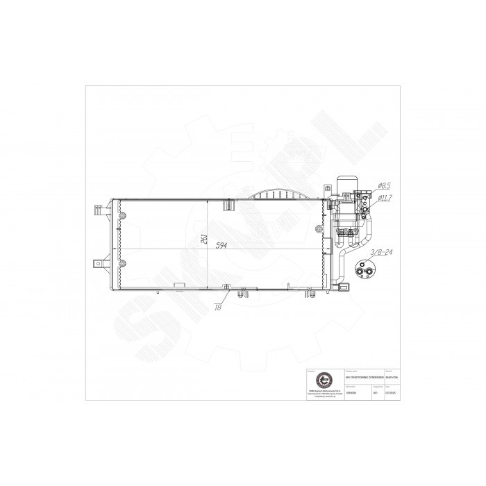 Condensateur de clim Vauxhall Corsa Combo C pour retrouver un air frais en été
