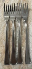 4 Cocktail/Seafood Fork Sublime (Stainless) by Towle Silver 5 7/8" bevel edge
