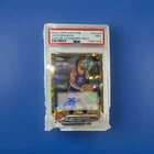 Jalen Brunson 2023-24 Topps Chrome Sapphire Gold Autograph /50 PSA 9 #CG-JAB