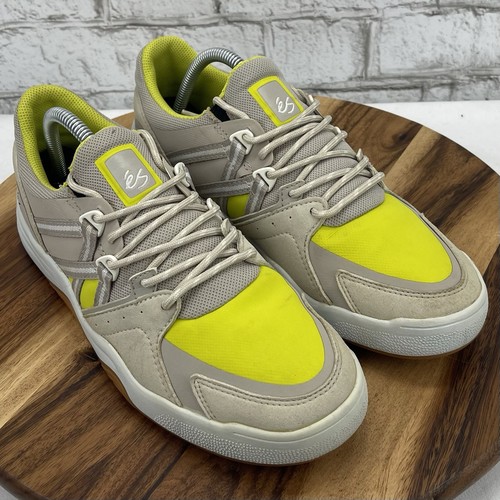 Es Cykle 0721 Hombres 9 Mujeres 10.5 Beige Verde Lima Blanco Zapatos de Skateboarding - Imagen 7 de 16