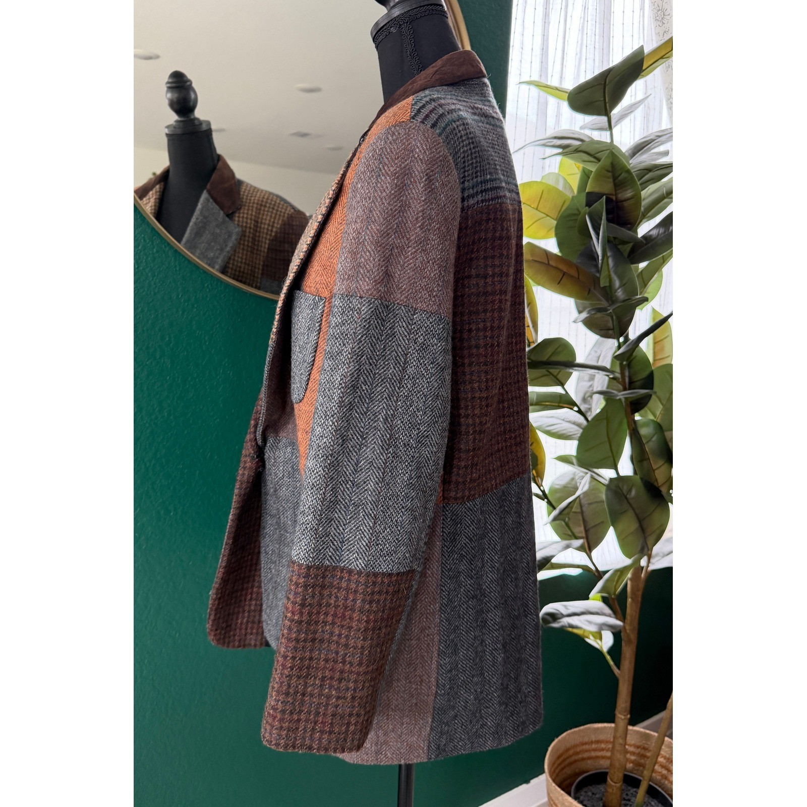 International Scene Patchwork Blazer Size 13 14 B… - image 7