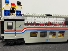 LEGO Train 9v 4558/10001 4547/10002 Incomplete Metroliner & Club Car
