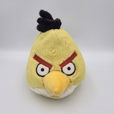 2010 Angry Birds Yellow Chuck 6" Plush Stuffed Animal Commonwealth Toys No Sound