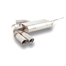 FOX Endschalldämpfer 2x76mm mit Absorber für Audi A3 Typ 8P Sportback 1.4l 1.8l