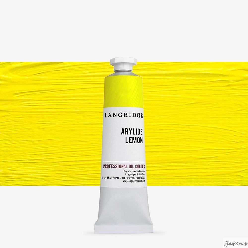 Langridge Handmade Oil Paint Linseed Oil 40ml Arylide Lemon Artist Colour