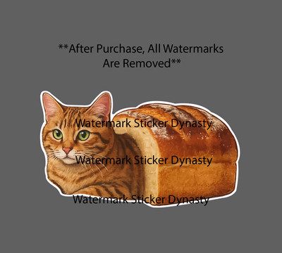 Cat Loaf Sticker Waterproof Decal Bread Loafing Quote Funny Humor Cute Gift NEW