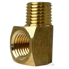 1/4" NPT Brass Street Elbow 90 Degree Pipe Thread Fitting Male Female