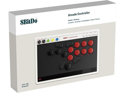 8BitDo All-Button Leverless Arcade Controller Switch Switch 2 Windows PC