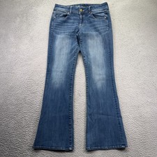 American Eagle Kick Boot Jeans Womens 10 Regular Stretch Medium Wash Denim