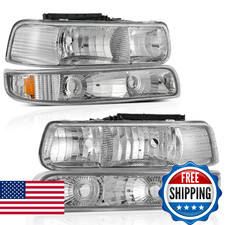 Autosaver88 Headlight Assembly Compatible 1999 2000 2001 2002 Chevy Silverado