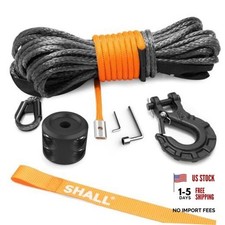 Winch Rope 14 Inch X 50 Ft Synthetic Winch Rope For Atv Utv 14-inch X 50 Ft