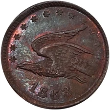 (1863) Toledo OH-860-A-3a (R-5) C P Curtis Civil War Token 