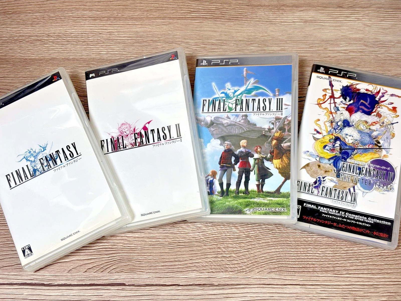 Final Fantasy I~IV FF1 FF2 FF3 FF4 pour PSP Japan Import English Playable CIB...