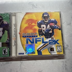NFL 2K+ NFL 2K1 w/ Manuals Lot of 2 SEGA Dreamcast TESTED