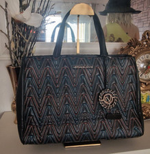 Versace Jeans Süße Tasche  Handtasche Schwarz Bunt genäht TIP TOP